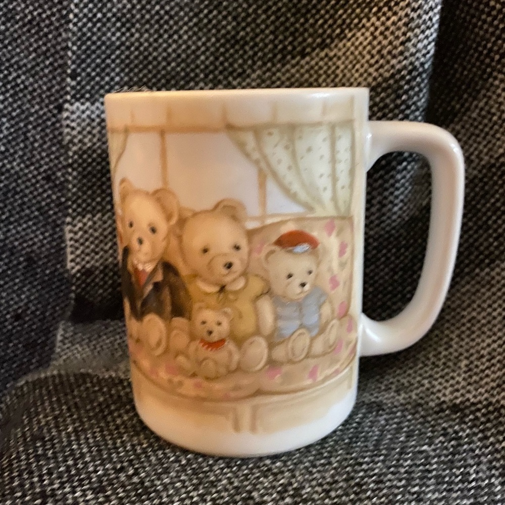 Adorable Teddy Bear family‎ Mug otagiri Japan